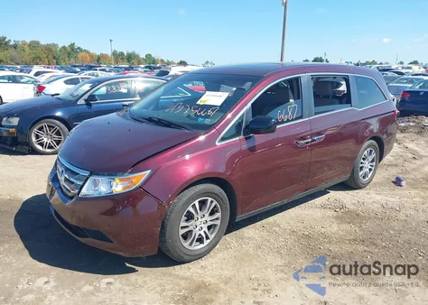2013 Honda Odyssey Ex-L z USA, uszkodzony, nr VIN 5FNRL5H63DB079370